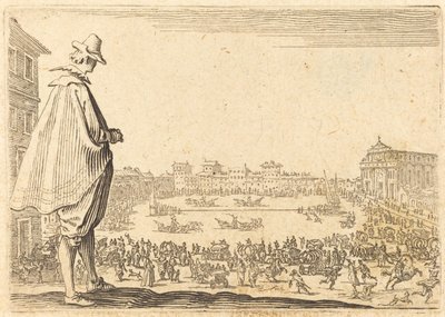 フィレンツェ、サンタ・マリア・ノヴェッラ広場、1622年頃。 作： Jacques Callot