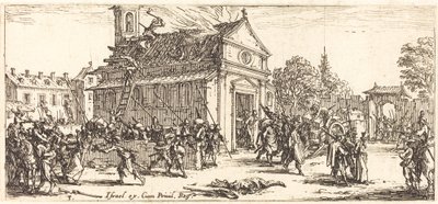 修道院の略奪」（1633年頃 作： Jacques Callot