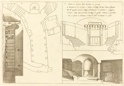 聖誕教会の平面図と立面図 作： Jacques Callot