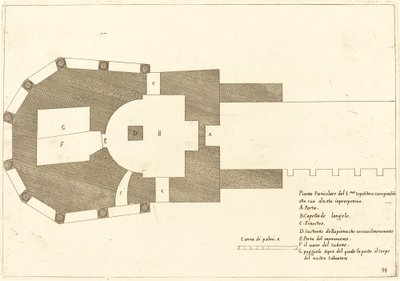 聖墳墓教会の平面図 作： Jacques Callot