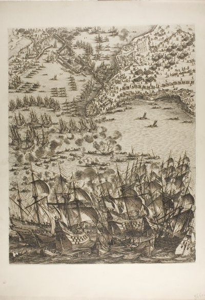 『ラ・ロシェル包囲戦』のプレート 5 作： Jacques Callot