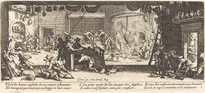 大きな農家の略奪 作： Jacques Callot