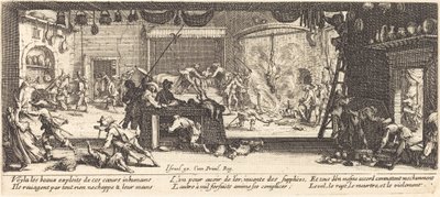 大きな農家の略奪 作： Jacques Callot