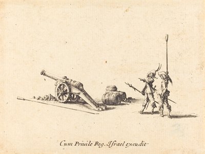 大砲発射準備中 作： Jacques Callot