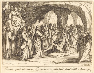 ラザロの育成 作： Jacques Callot