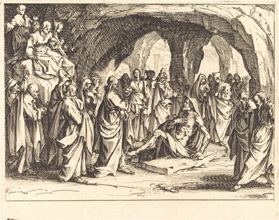 ラザロの育成 作： Jacques Callot