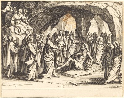 ラザロの育成 作： Jacques Callot