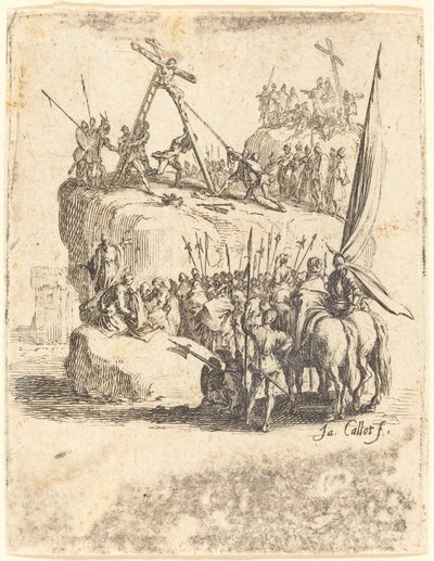 十字架の上げ下げ、16241625年頃。 作： Jacques Callot