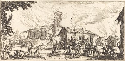 村の荒廃と焼き討ち 作： Jacques Callot