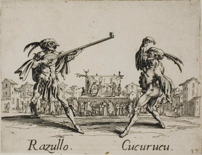 バッリ・ディ・スフェッサニアよりラズッロ - ククルク、プレート19 作： Jacques Callot