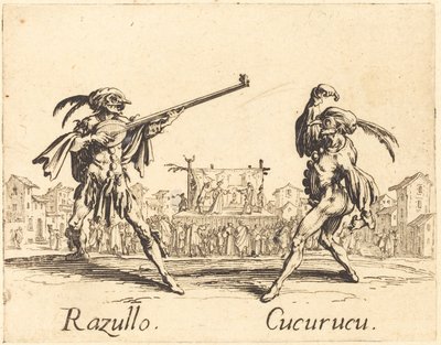 ラズロとククルク、c。 1622年。 作： Jacques Callot
