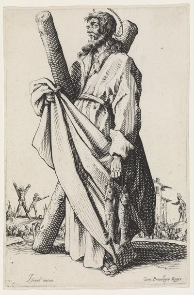 Les GrandsApôtres（大使徒）の聖アンドリュー、1631 作： Jacques Callot