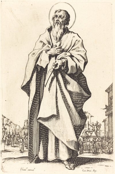 聖バーソロミュー、1631年出版。 作： Jacques Callot