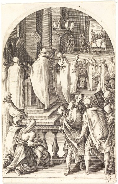 ミサを祝う聖バジル、16081611。 作： Jacques Callot