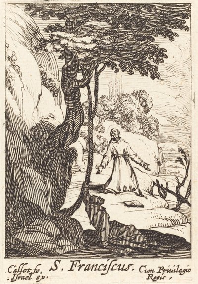 聖フランシス、1632年頃 作： Jacques Callot