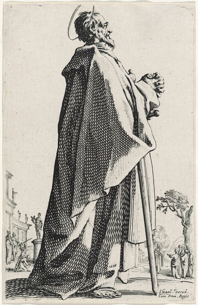 Les GrandsApôtres（The Large Apostles）の聖マシュー、1631 作： Jacques Callot