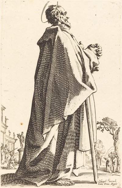 聖マタイ、1631年出版。 作： Jacques Callot