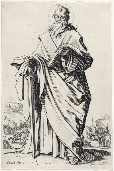 Les GrandsApôtres（The Large Apostles）のセントポール、1631 作： Jacques Callot