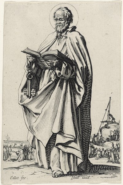 レ・グラン・アポトル（大使徒）の聖ペテロ、1631 作： Jacques Callot