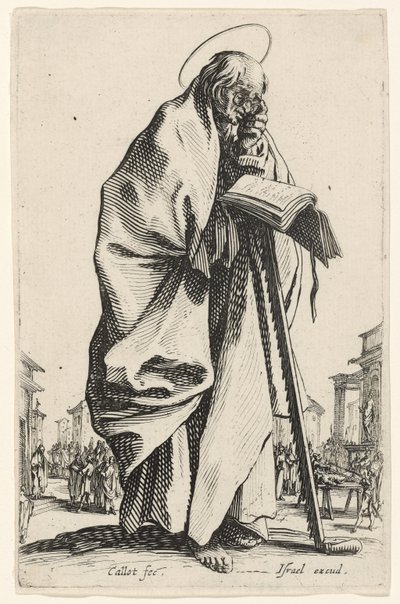 レ・グラン・アポトル（大使徒）の聖シモン、1631 作： Jacques Callot