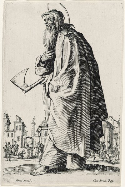Les GrandsApôtres（The Large Apostles）の聖タデウスまたは聖ユダ、1631年 作： Jacques Callot
