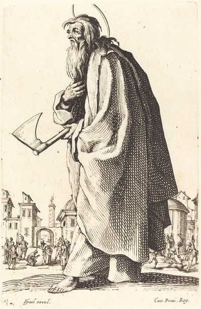 聖タデウス、1631 年に出版。 作： Jacques Callot