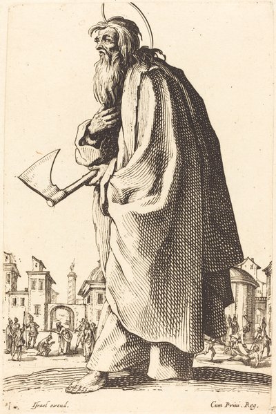 聖タデウス、1631 年に出版。 作： Jacques Callot