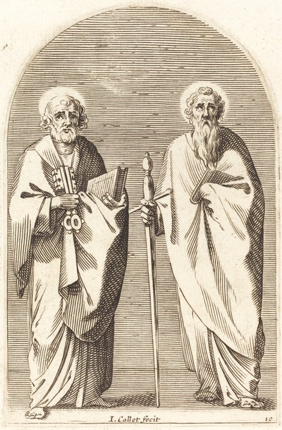 聖ペテロとパウロ 作： Jacques Callot