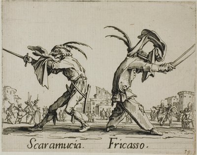 スカラムッチャ-フリカッソ、バッリ・ディ・スフェッサニアより第11皿 作： Jacques Callot
