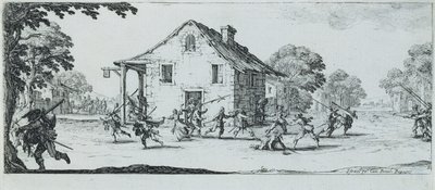 略奪のシーン、1633 作： Jacques Callot