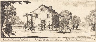 略奪のシーン、c。 1633年。 作： Jacques Callot
