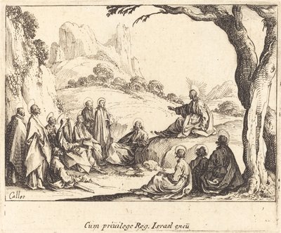 山上の垂訓 作： Jacques Callot
