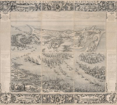 レ島の聖マルタン城塞の包囲戦 作： Jacques Callot