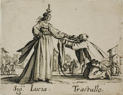 シニョーラ・ルチア - バッリ・ディ・スフェッサニアよりトラストゥッロ、プレート21 作： Jacques Callot