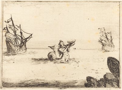 2隻の船の間のサイレン 作： Jacques Callot