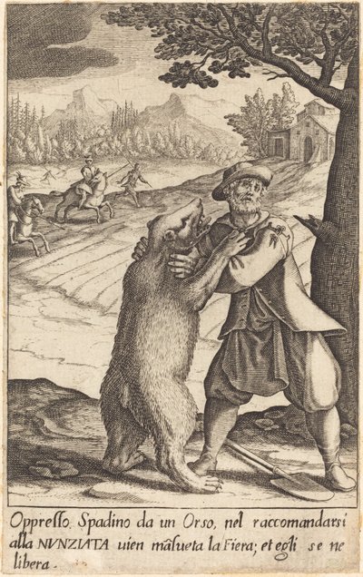スパディーノ、1619年。 作： Jacques Callot