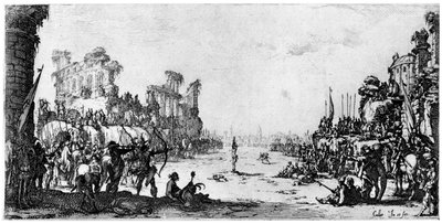 聖セバスチャン、c1605-1630 1924 作： Jacques Callot