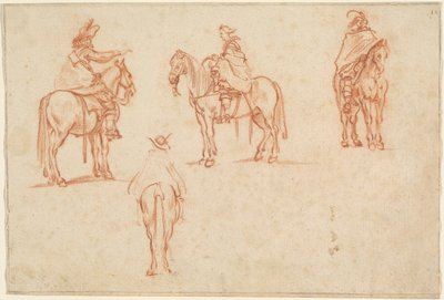 四騎士の習作 作： Jacques Callot