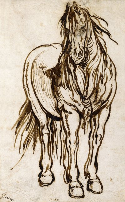 馬の研究、 作： Jacques Callot