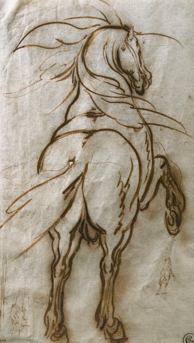 飼育馬の研究とその補助的研究および町の眺め 作： Jacques Callot
