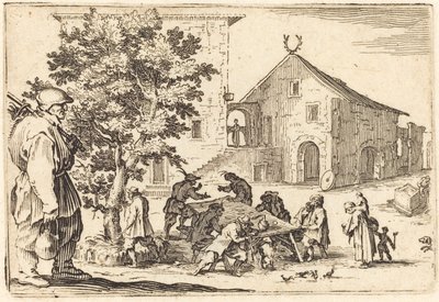 居酒屋、c。 1622年。 作： Jacques Callot