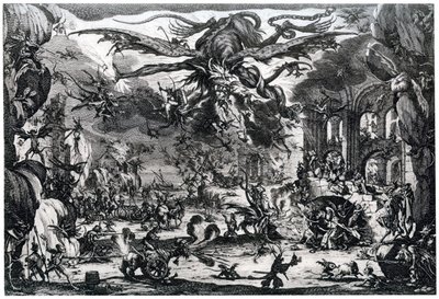 聖アントワーヌの誘惑、c1615-1635 1924 作： Jacques Callot