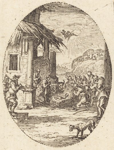 羊飼いたちの崇拝」 1631年頃 作： Jacques Callot