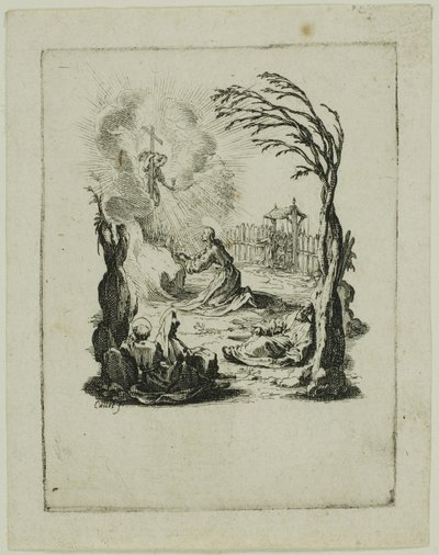 小さな受難』より「庭園の苦悩 作： Jacques Callot