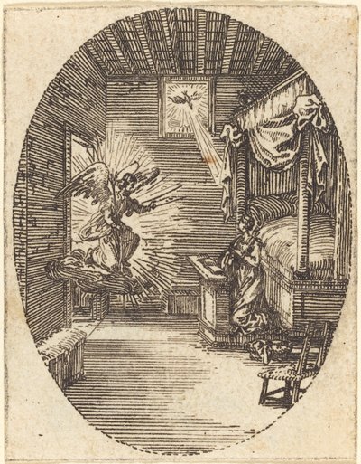 受胎告知。 作： Jacques Callot