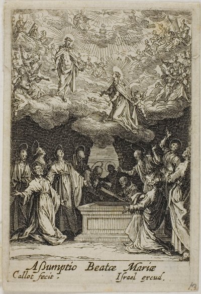 聖母被昇天、聖母の生涯より 作： Jacques Callot