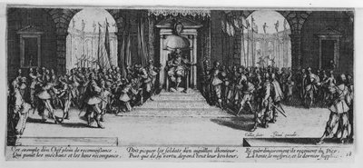 イスラエルのアンリエット（c.1590-1661）1633によって刻まれた、「戦争の不幸と不幸」の名誉賞、プレート18 作： Jacques Callot