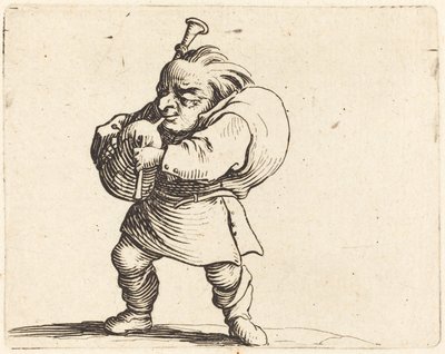 バグパイプ奏者」 1622年頃 作： Jacques Callot