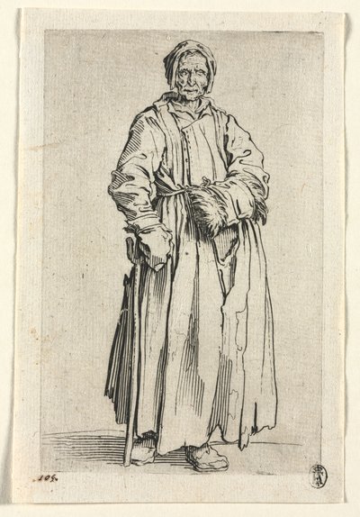 物乞い：片目の女 作： Jacques Callot