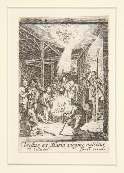 キリストの誕生、いいえ。 7 「聖母の生涯」より 作： Jacques Callot